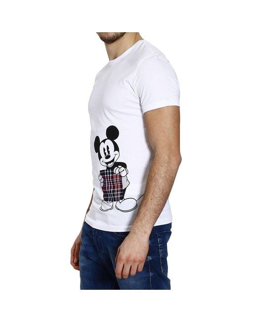 Iceberg White Printed T-Shirt for men