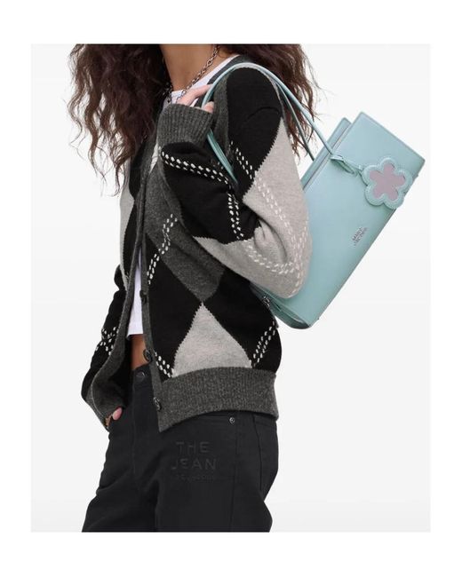 Marc Jacobs Blue The Glam Mirror Satchel Bag