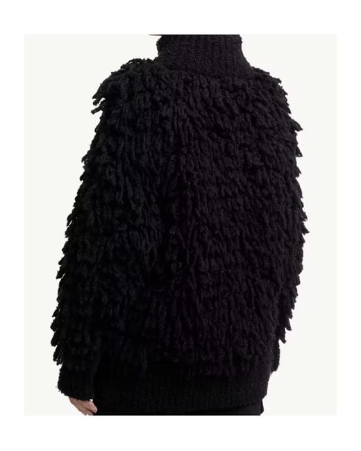 Moncler Blue Textured Wool Blend Cardigan