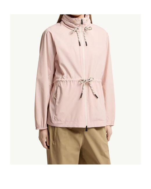 Moncler Pink Soulare Hooded Jacket
