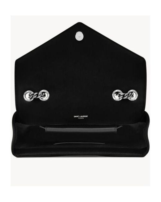 Saint Laurent White Loulou Logo Plaque Small Shoulder Bag