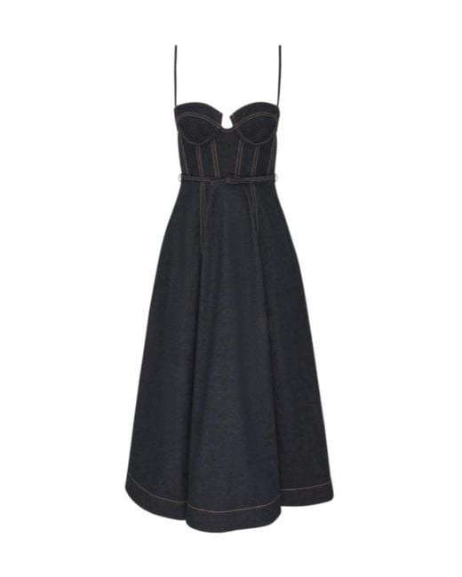 Zimmermann Blue Crush Denim Corset Dress