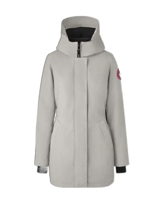 Canada Goose Gray Logo Down Jacket
