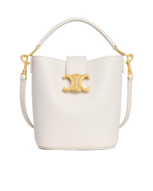 ハンドバッグ Celine Mini Bucket Bag Louise MINI BUCKET LOUISE IN smooth calfskin - BLACK | CELINE
