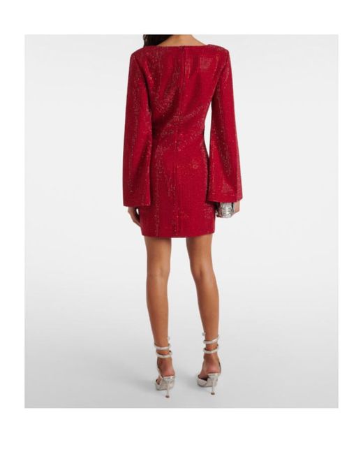 Roland Mouret Red Sequined Minidress