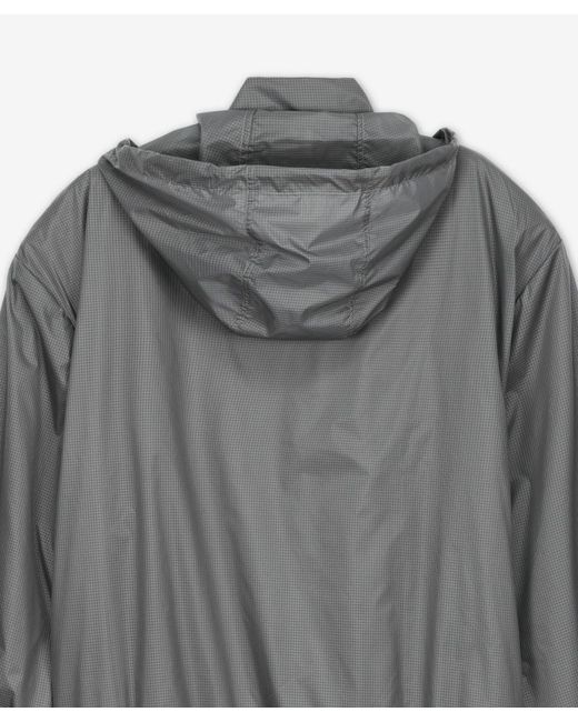 Thom Browne Gray Logo-Patch Ripstop Lightweight Jacket for men