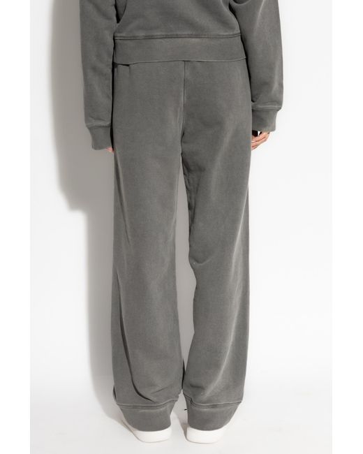DSquared² Gray Wide Leg Sweatpants