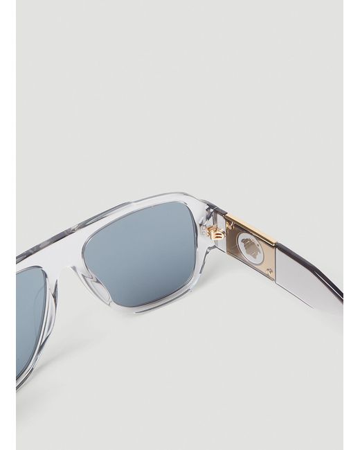 Versace Blue Logo Sunglasses for men