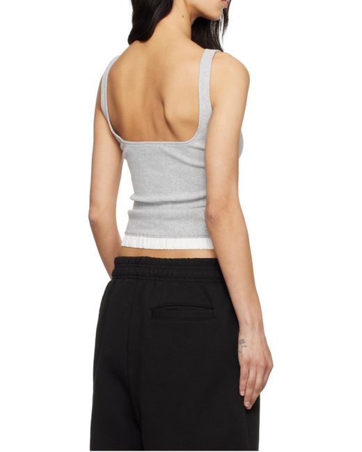 Entire studios Gray Lounge Ribbed Tank Top