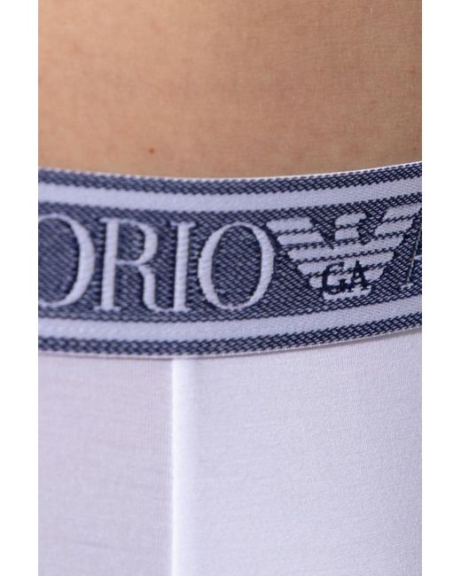 Emporio Armani White Logo Underwear for men