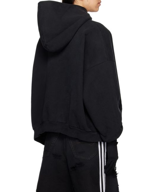 Balenciaga Black X Adidas Oversized Hoodie for men