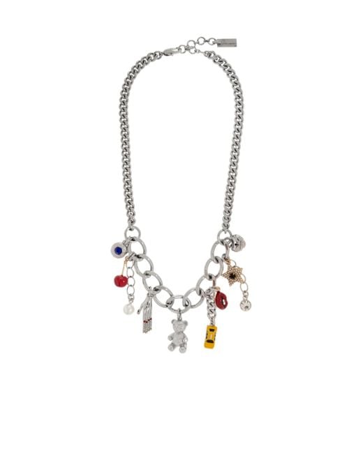 Marc Jacobs White Bijoux Charm Necklace
