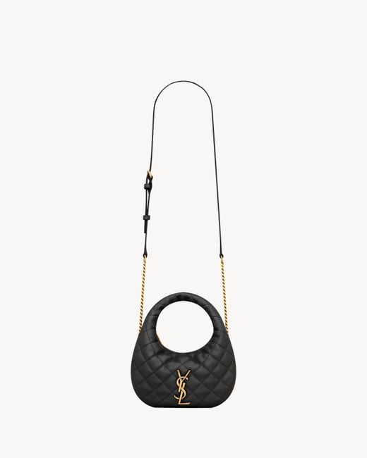 Saint Laurent Black Icarino Mini Shoulder Bag