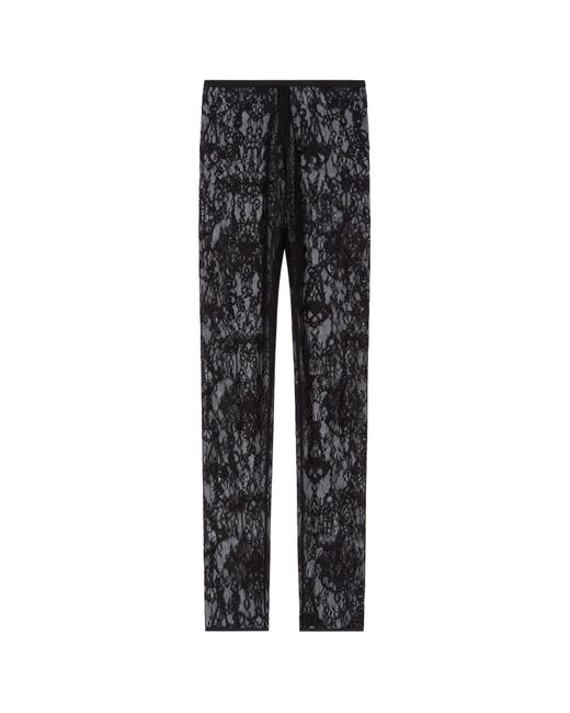 パンツ GIVENCHY Lace chandelier leggings Black Givenchy Chandelier Lace Leggings in Black | Lyst
