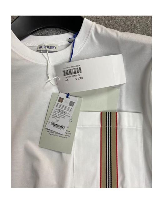 Burberry Gray Short-Sleeved T-Shirt for men