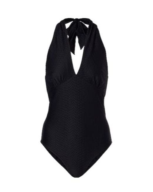 Heidi Klein Blue Meteora Jacquard Swimsuit
