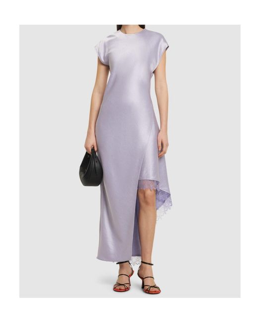 J.W. Anderson Purple Asymmetrical Dress