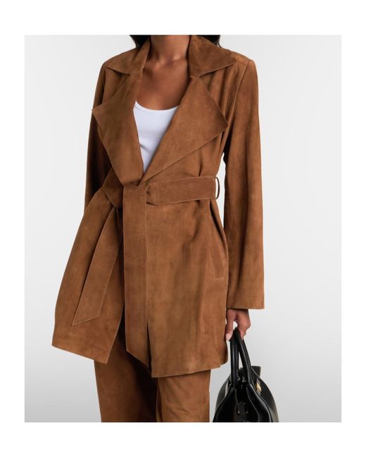 Nour Hammour Brown Kerry's Belted Jacket
