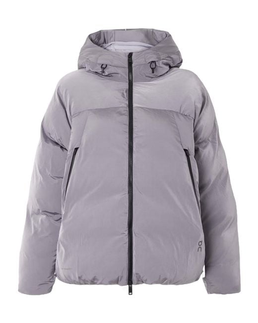 On Shoes Gray All-Day Thermatec Padded Jacket