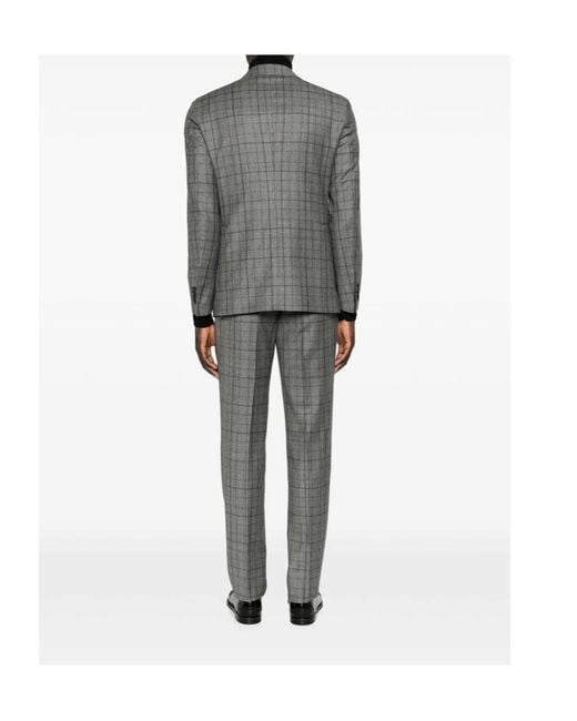 Tagliatore Gray Long-Sleeve Suit Set for men