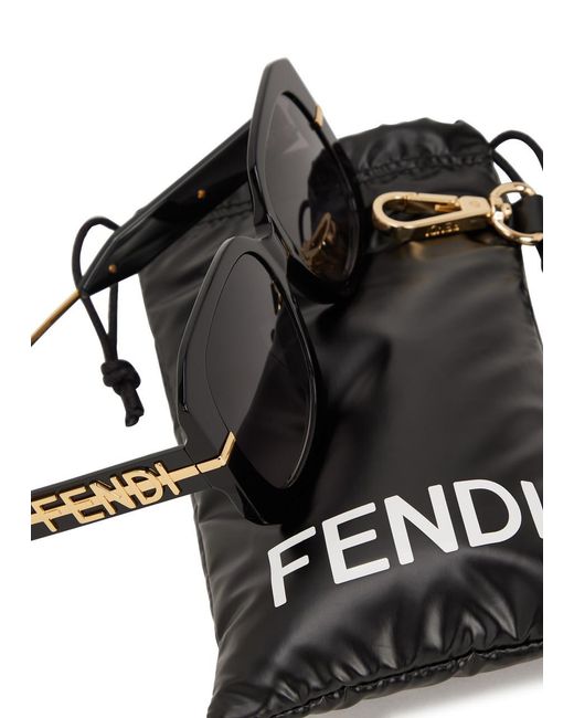 Fendi Multicolor Graphy Oversized Square-Frame Sunglasses