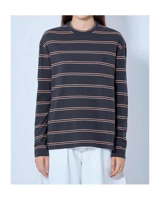 Jil Sander Black Striped Long-Sleeved T-Shirt