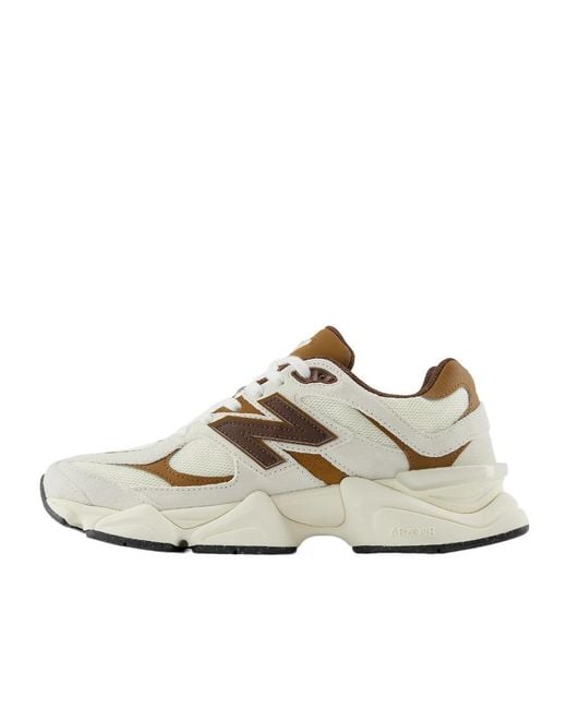 New Balance White 9060 Sneakers for men