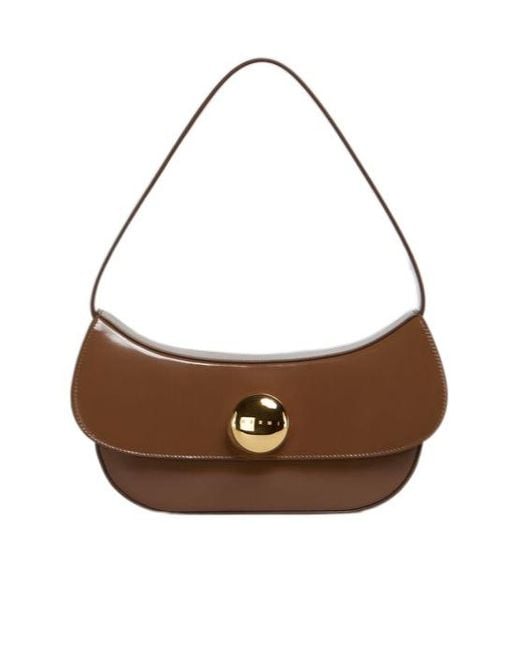 Marni Brown Butterfly Medium Shoulder Bag