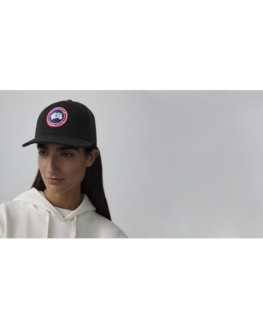 Canada Goose Black Arctic Disc Baseball Cap for men
