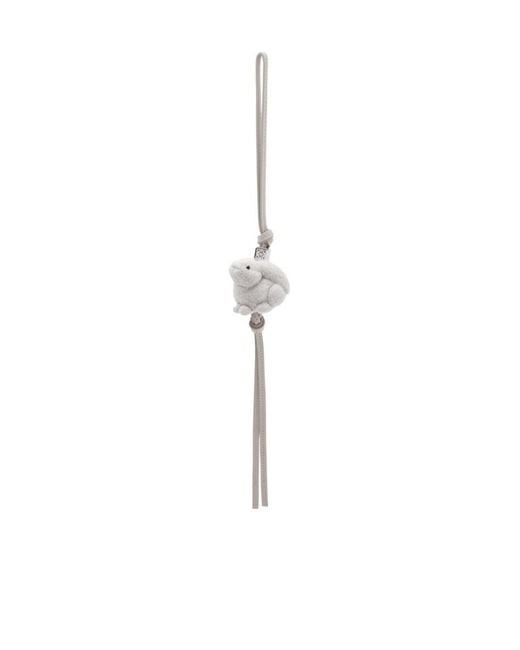 Loewe White Bunny Charm