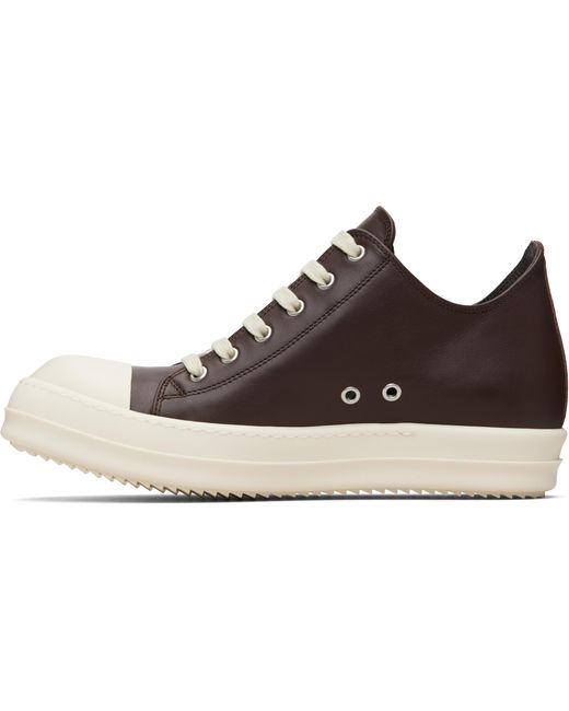 Rick Owens Brown Lace-Up Sneakers for men