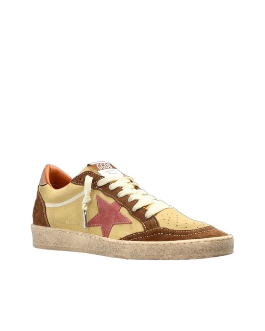 Golden Goose Deluxe Brand Brown Ball Star Low-Top Sneakers