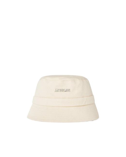 Jacquemus White Gadjo Bucket Hat