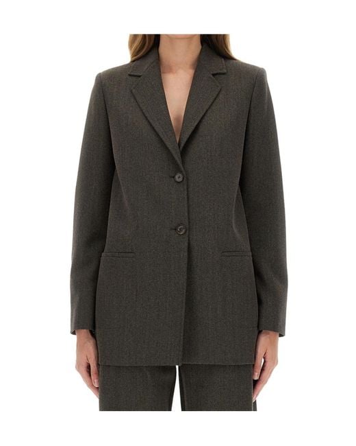 Moschino Gray Wool Blend Jacket
