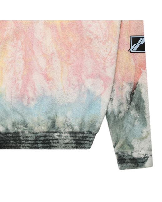 we11done Gray Tie-Dyeing Design Sweater for men