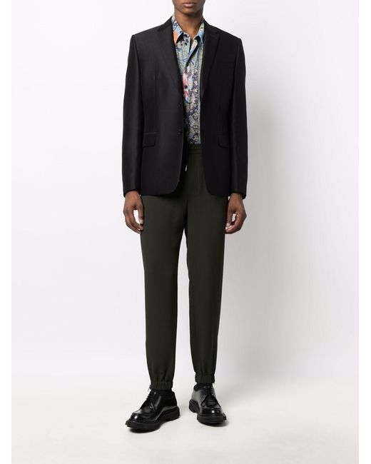 McQueen Black Drawstring Track Pants for men