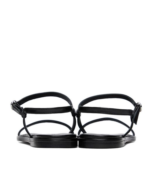 Aeyde White Nettie Flat Sandals