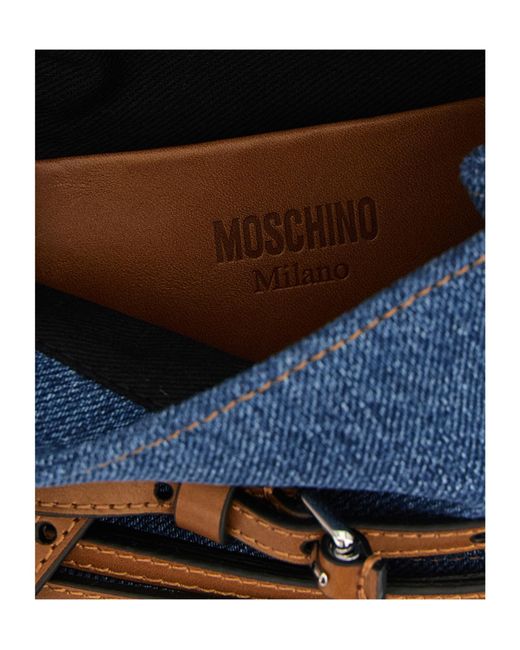 Moschino Blue Tie Me Small Clutch