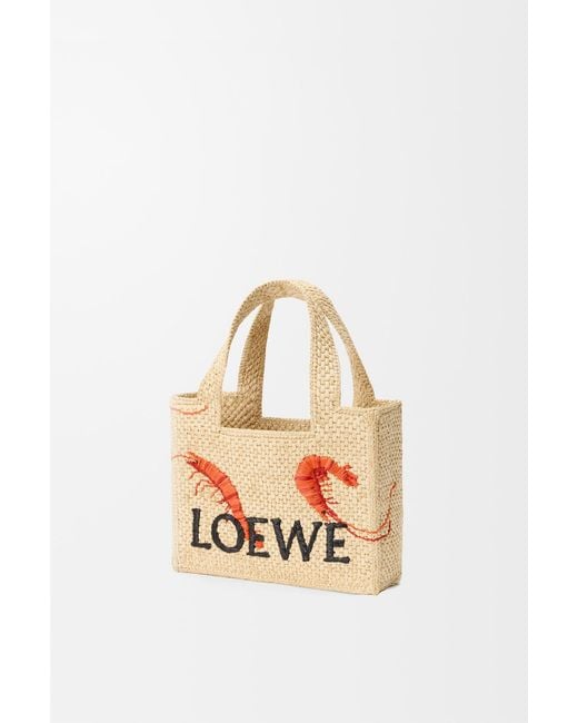 Loewe Natural Mini Logo Font Tote Bag