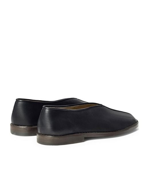 Lemaire Blue Flat Piped Slippers