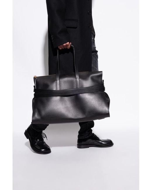 Moschino Black Tie Me Tote Bag for men