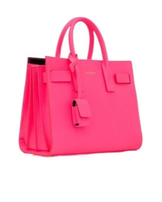 Saint Laurent Pink Sac De Jour Nano Crossbody Bag