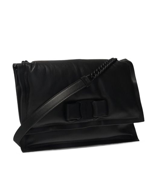 Ferragamo Black Viva Bowknot (S)