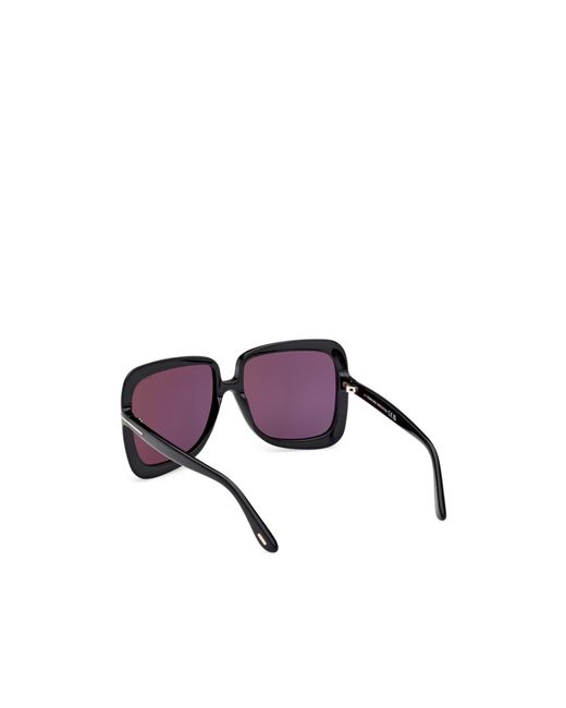 Tom Ford Purple Eyewear Lorelai Oversized Frame Sunglasses