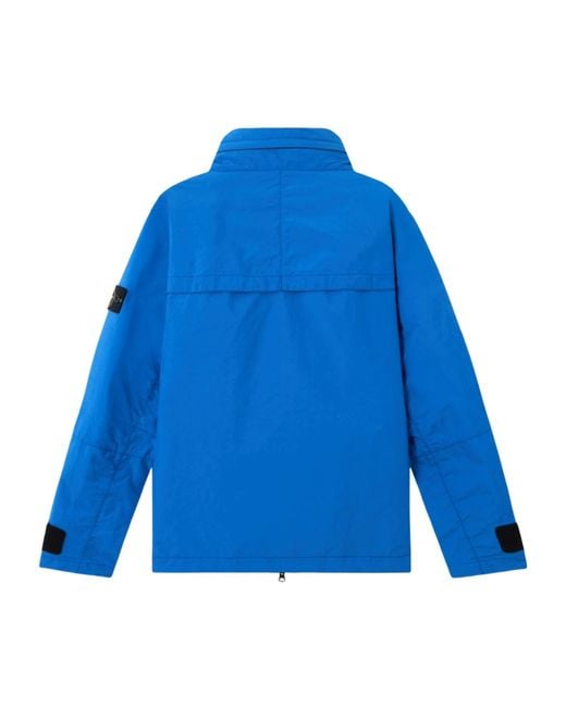 Stone Island Blue Metal Lamina Ripstop Jacket for men