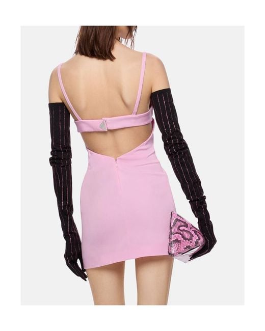 The Attico Pink The Sleeveless Mini Dress