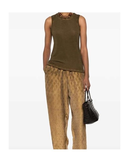 Uma Wang Green Viscose Tank Top