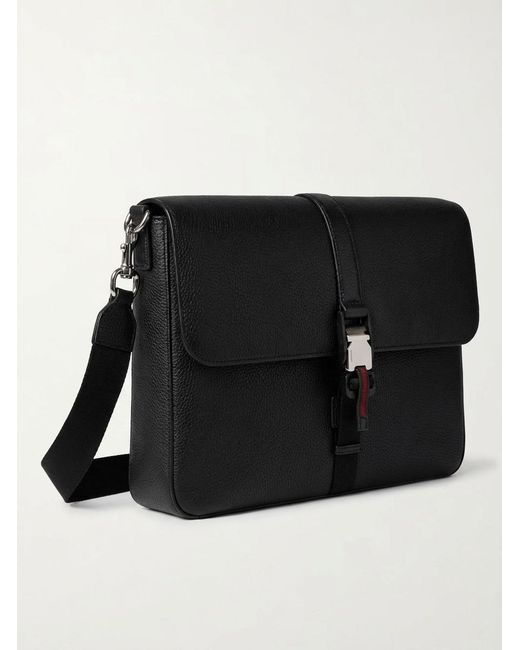 Gucci Black Medium Business Case With Web for men
