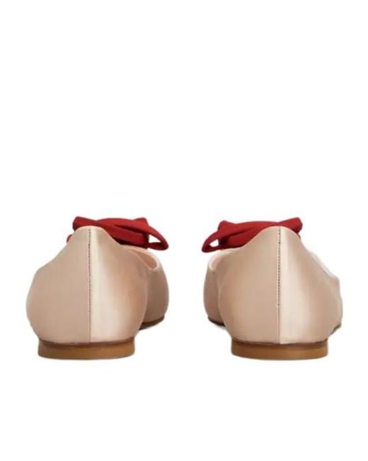 Roger Vivier Brown Rose Vivier Ballerinas