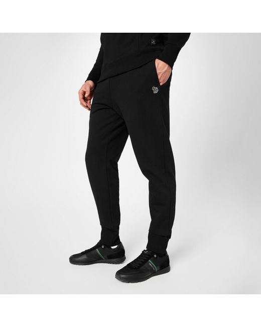 Paul Smith Black Drawstring Jogger Pants for men